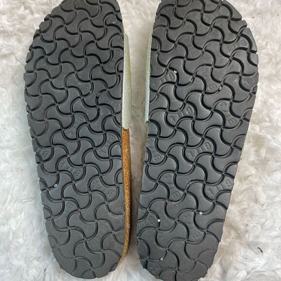 Birkenstock Madrid Matte Metallic glitter silver and Gold silver buckle … - Picture 8 of 10